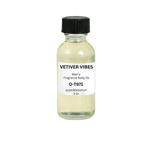 Vetiver Vibes (Men) Body Oil 1 oz Fragrance All Natural Scent